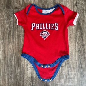 Philadelphia Phillies Short Sleeve Infant One-Piece Size 3-6 Months; New w/o Tag
